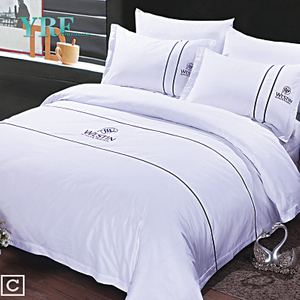 Top Luxe Vakantie Hotel Bed Dekbedovertrekken Satijn Weave Full Size Mooi