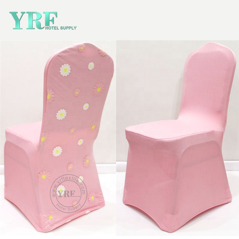 YRF bruiloft decoratie Blush Pink Party Chair Cover