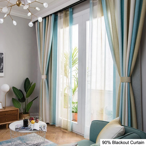 Luxe verduisterende kamers Villagordijnen in effen kleuren