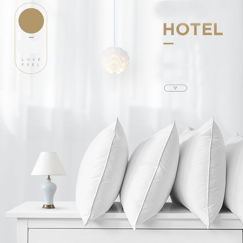 Groothandel 5-sterrenhotel wit microfiber zacht standaard hotelkussen
