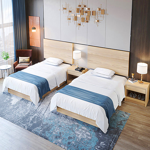 Goedkope Prijs standaard kamer Hout Commercieel Eenvoudig hotelmeubilair
