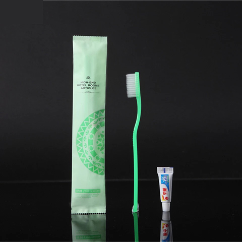 Wegwerp bamboe tandenborstel set fabricage: