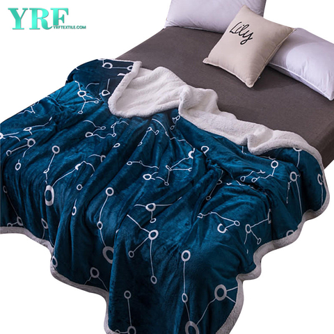 Polar Microfiber Throw Blanket Warm Gecontracteerde stijl voor kingsize bed