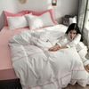 Hoge kwaliteit goedkope prijs 4-delige kingsize bed voor appartement katoenen beddengoed set