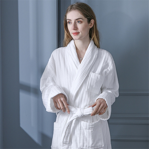 Hotel Spa katoenen knielengte badjassen badjas set voor mannen of vrouwen